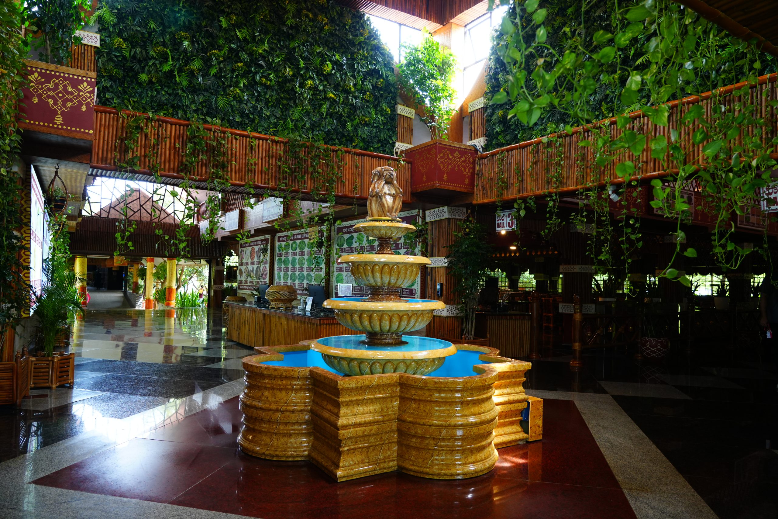 Dining hall at Manthena Trust