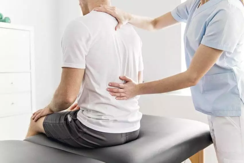 Physiotherapy session